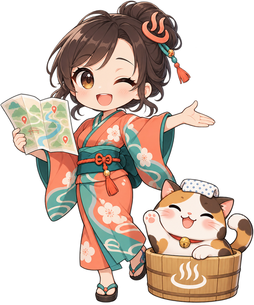 温泉みんたま案内役