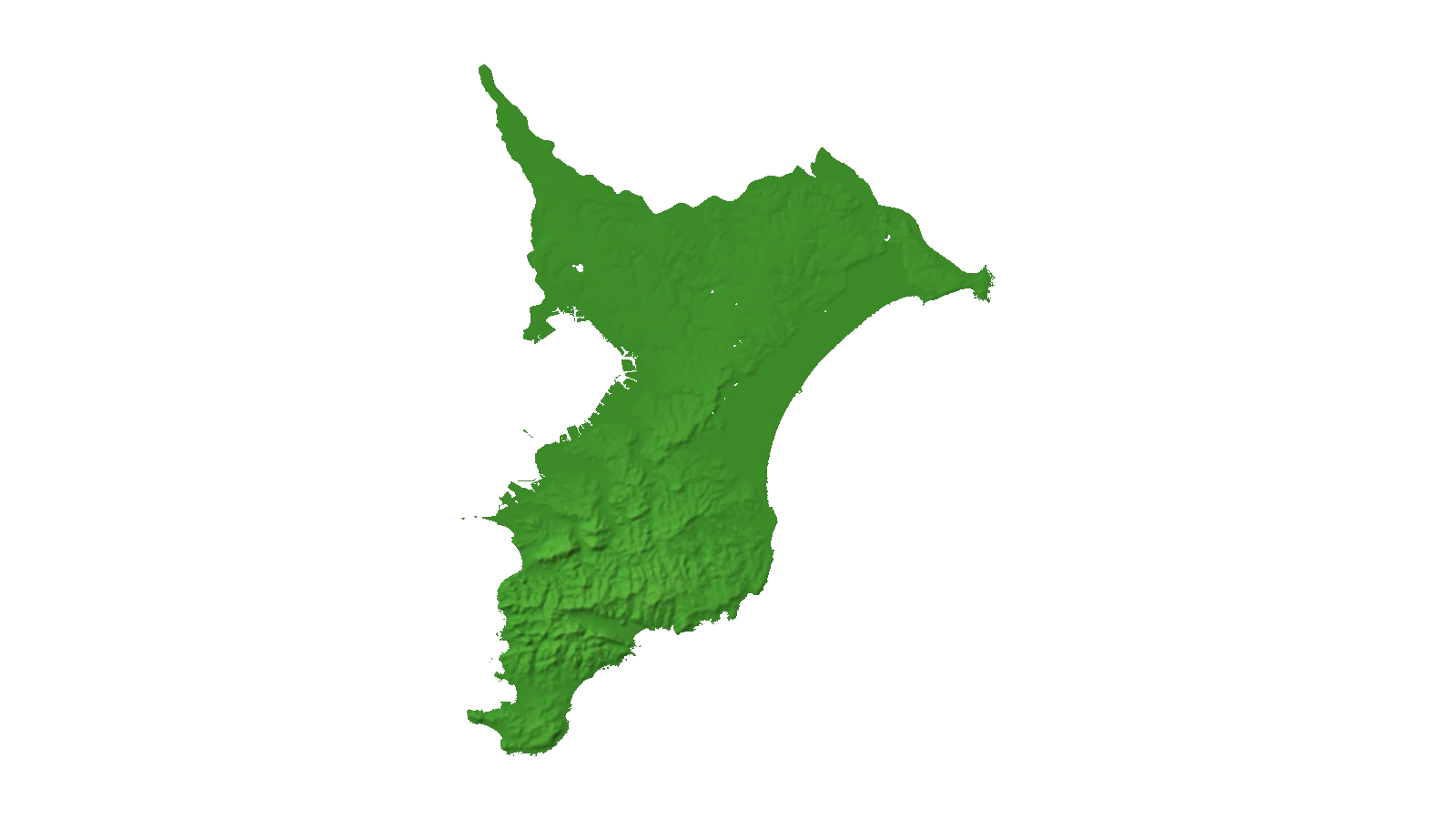 千葉県2.5D温泉地図