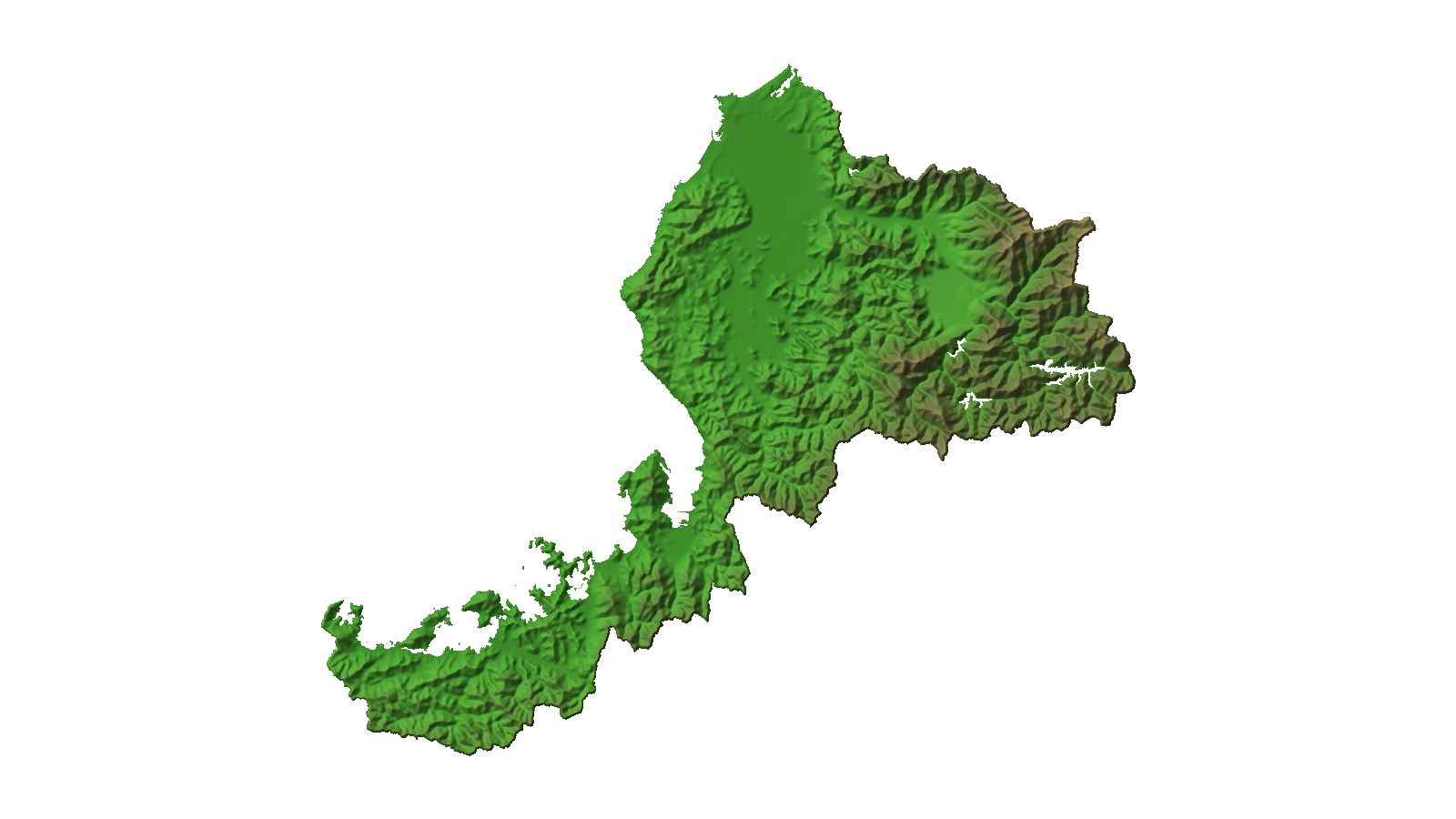 福井県2.5D温泉地図
