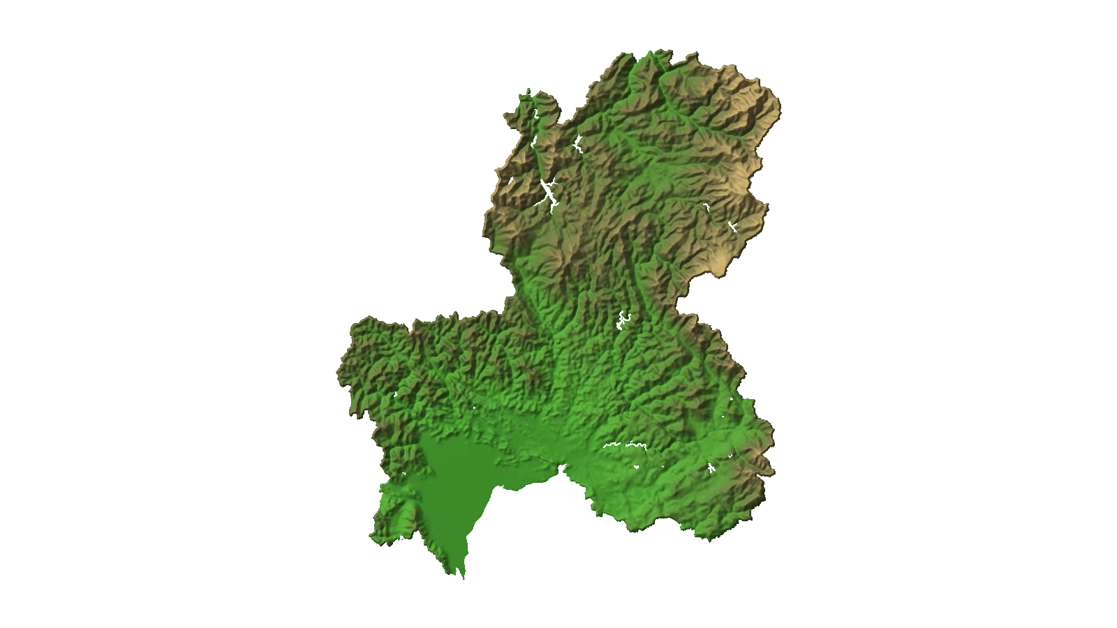 岐阜県2.5D温泉地図