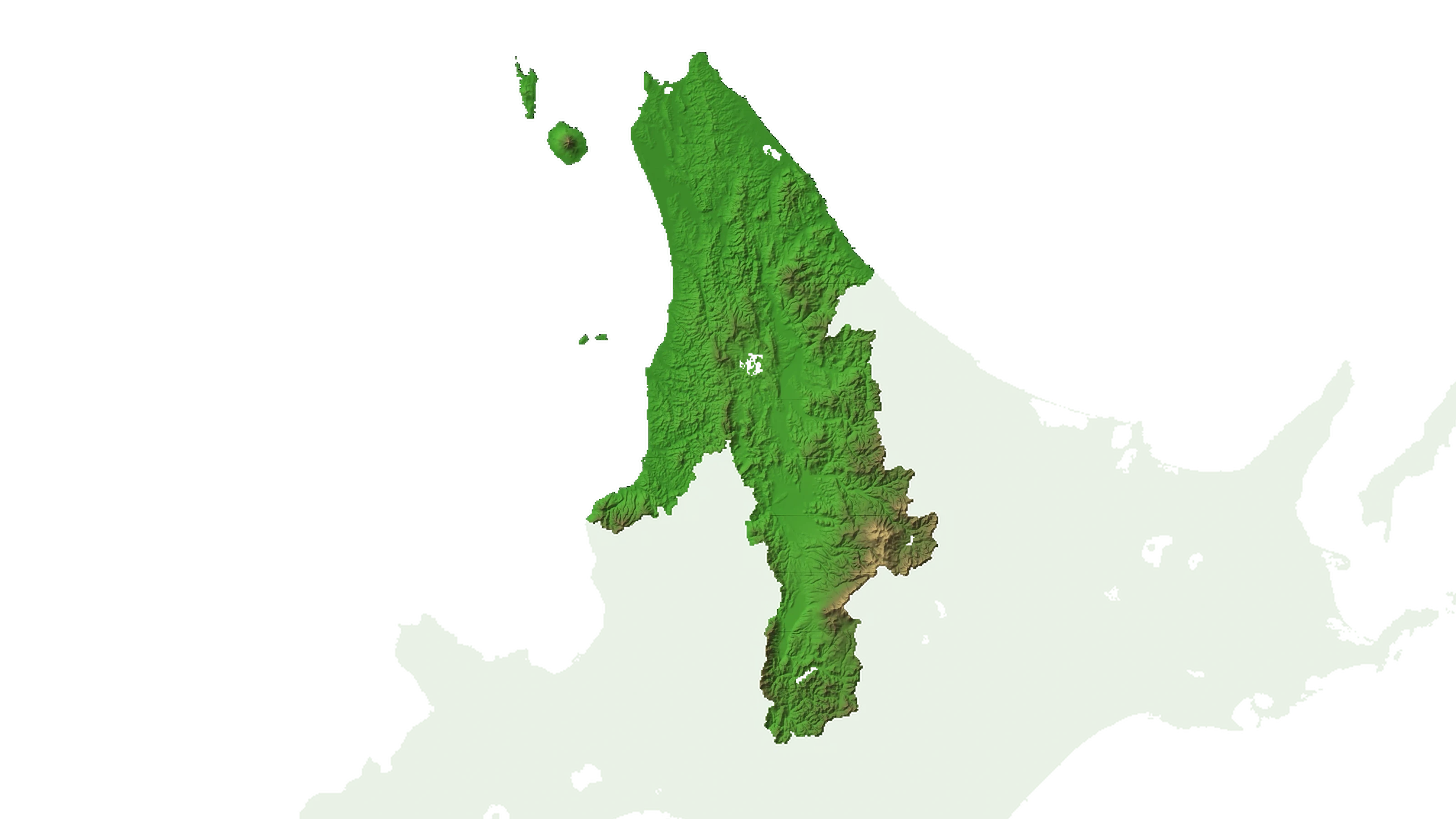 北海道道北2.5D温泉地図