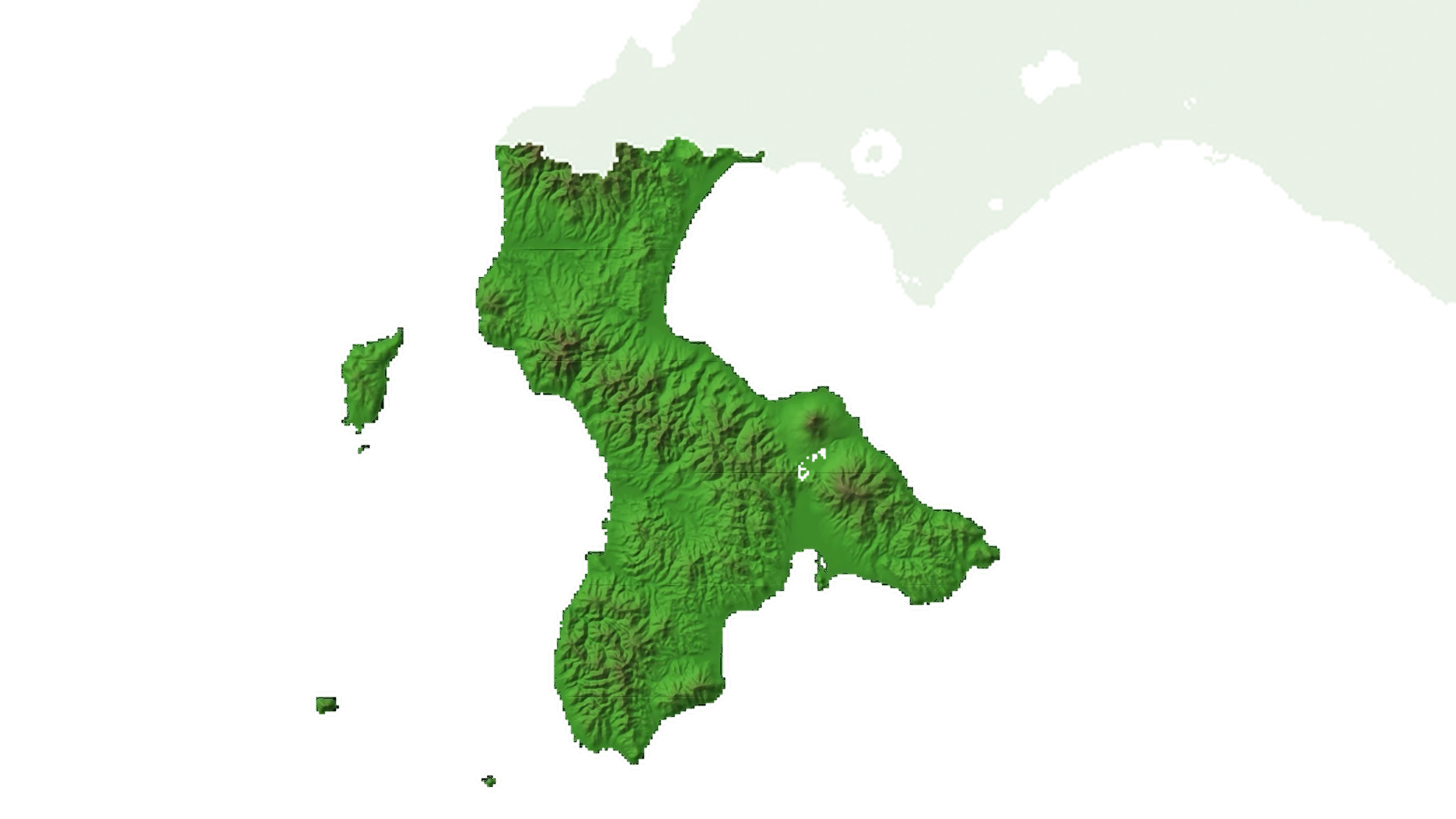 北海道道南2.5D温泉地図