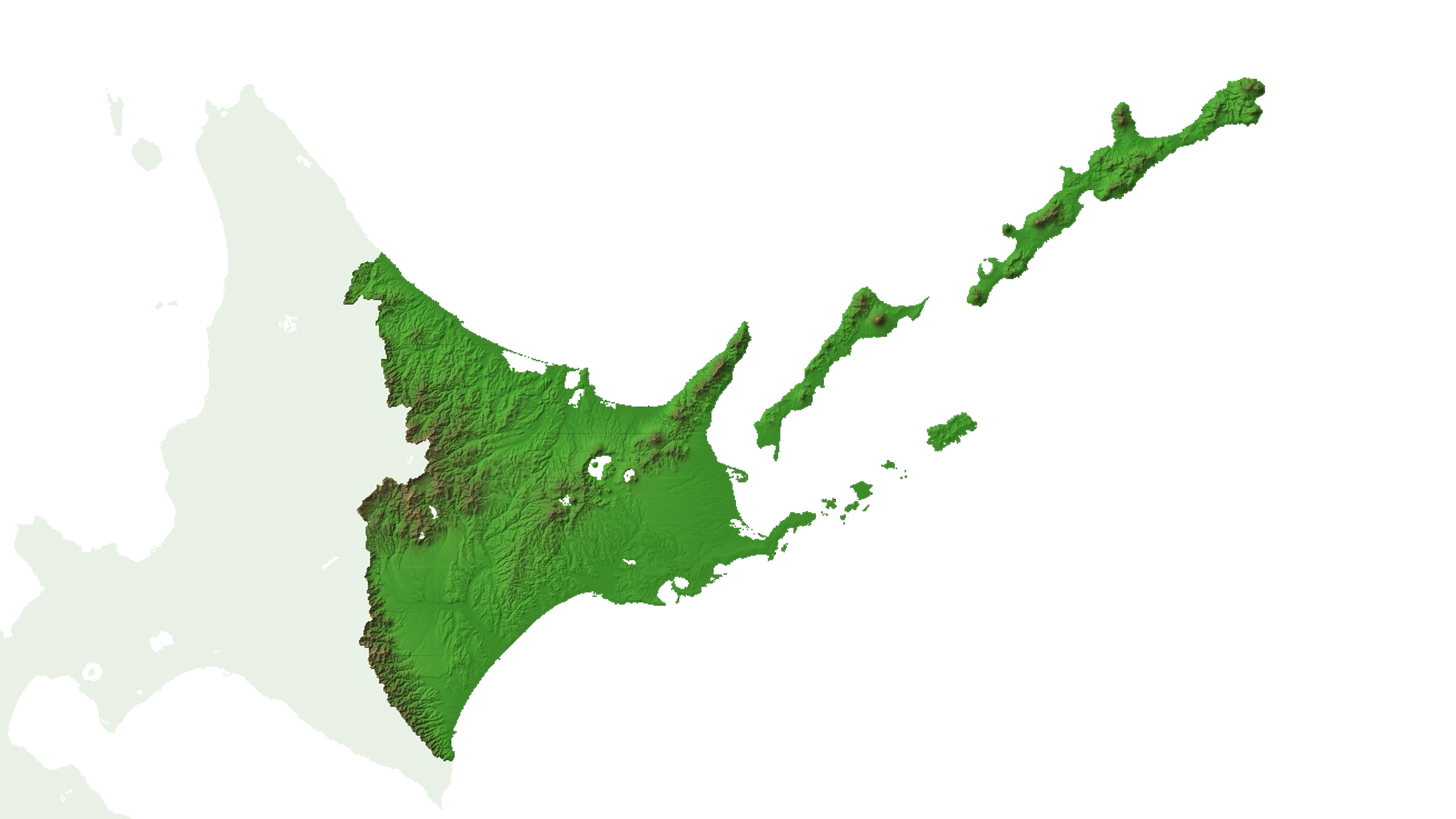 北海道道東2.5D温泉地図