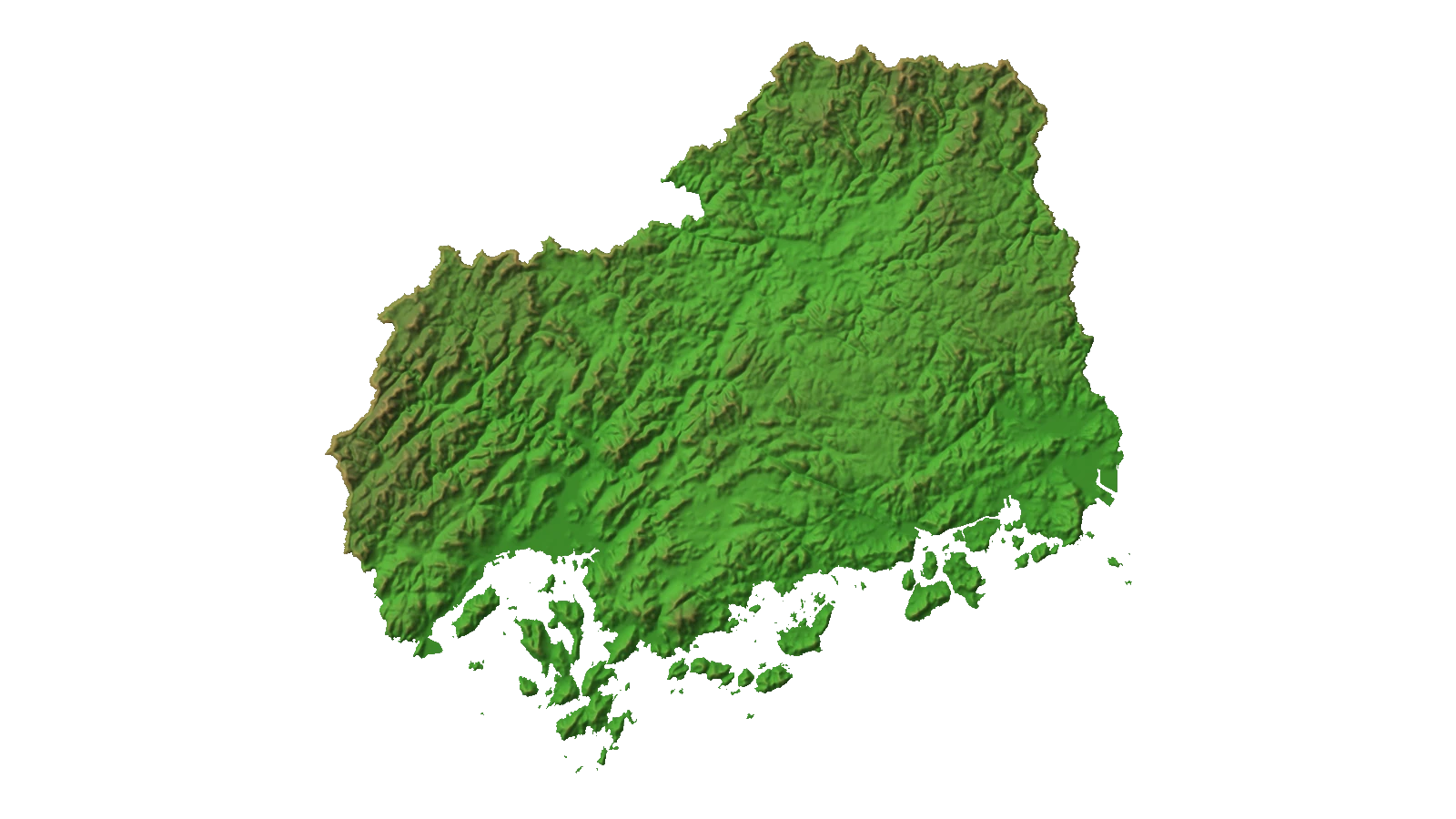広島県2.5D温泉地図