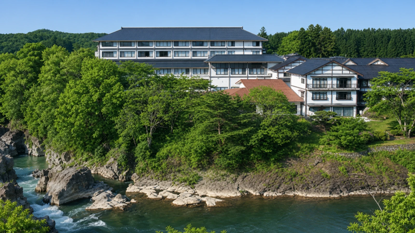厳美渓温泉